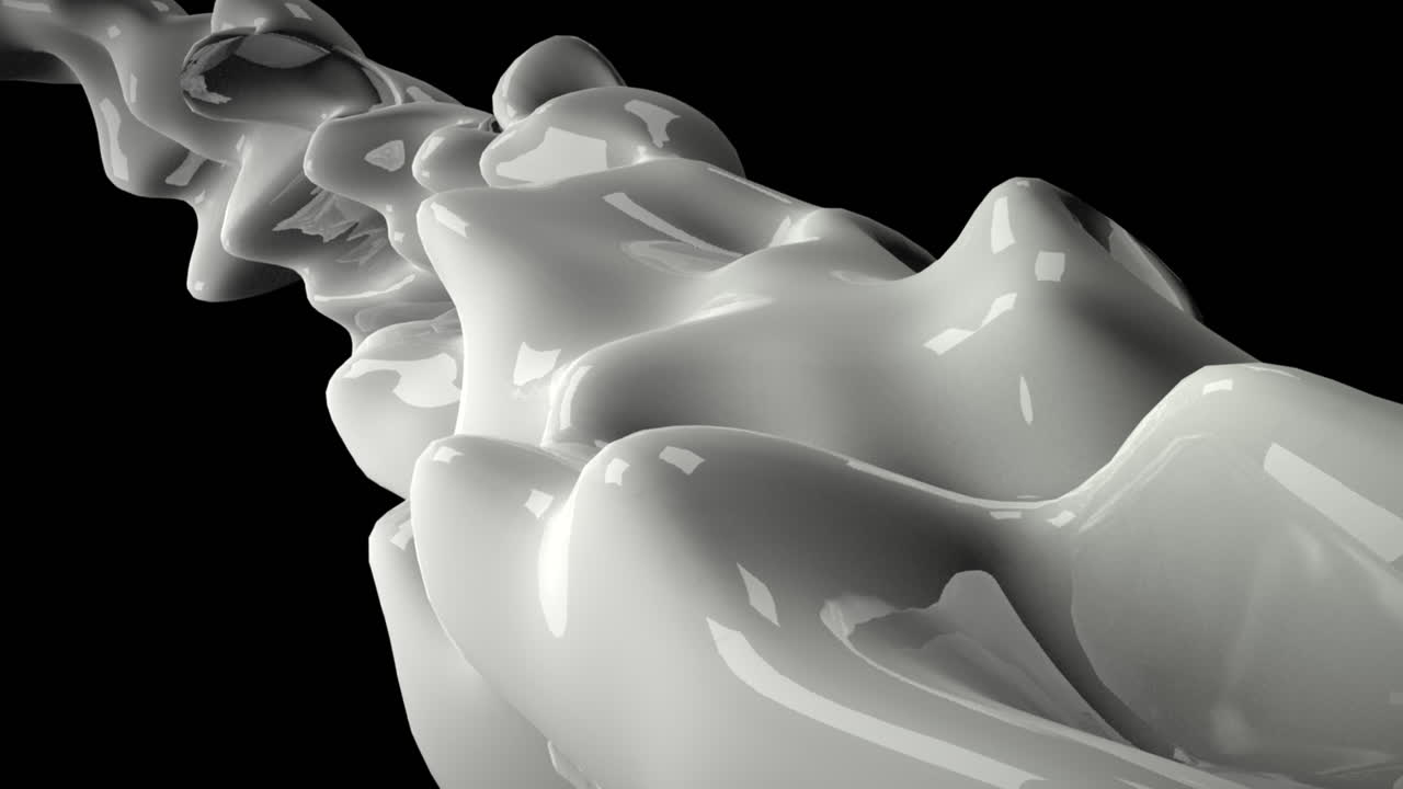 movimiento oscuro blanco líquido formas futuristas