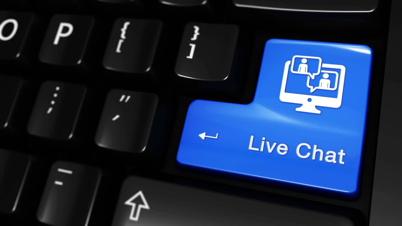 Live Chat Button on a Keyboard