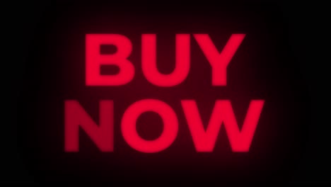 buy now red neon text