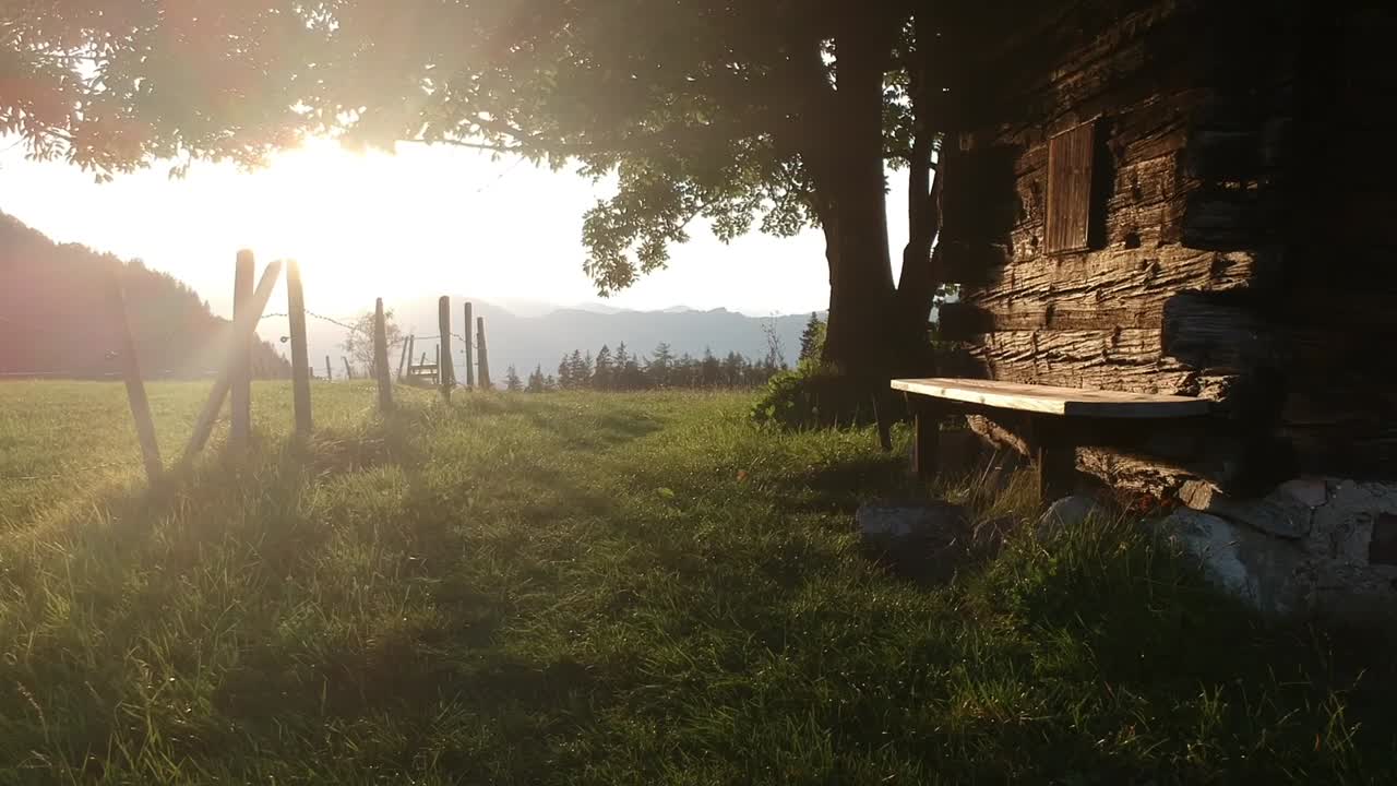 evening mood in tyrol