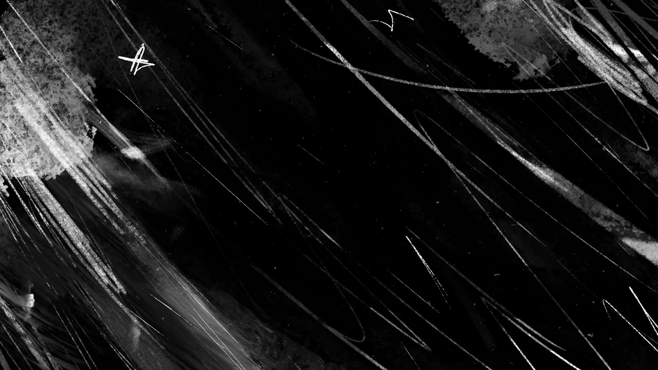 Abstract Grunge Texture with White Scratches on Black Background