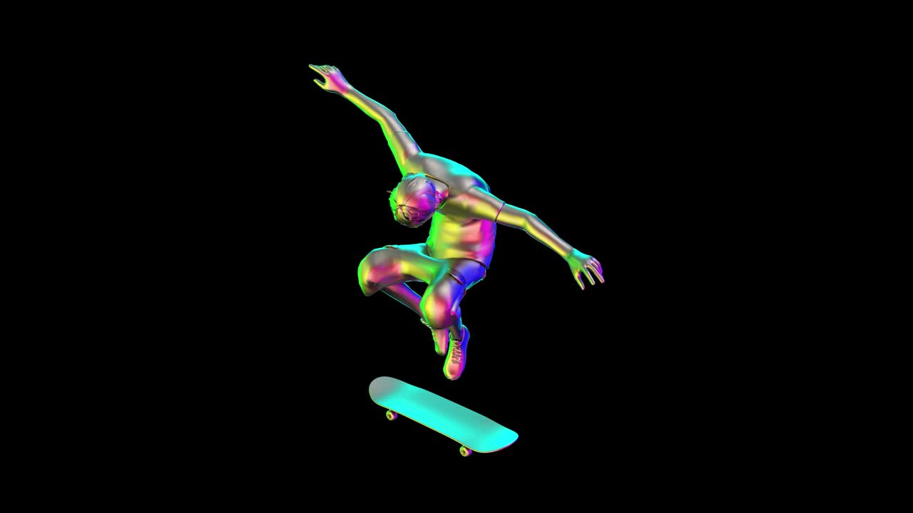 patineta con bucle de vuelta