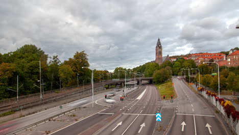 goteborg daytime traffic flow cityscape