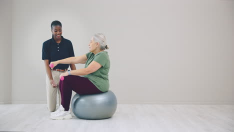 physiotherapy, exercise ball