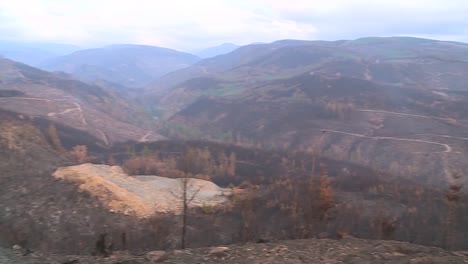 Colinas-Quemadas-Por-Las-Secuelas-De-Un-Incendio-Forestal