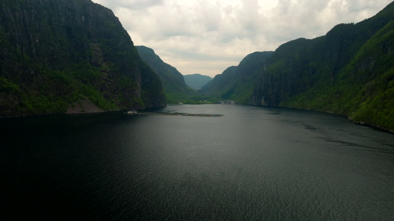 Aerial View, Commercial Fishing Industry, Sustainable Seafood Farming