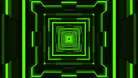 tecnología abstracta verde en bucle sin fin