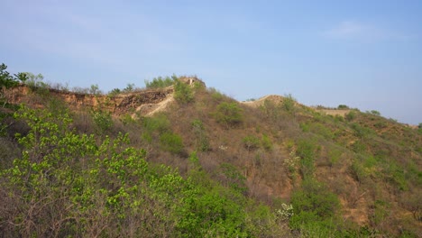 ruins of the great wall of china in panlongshan at gubeikou section