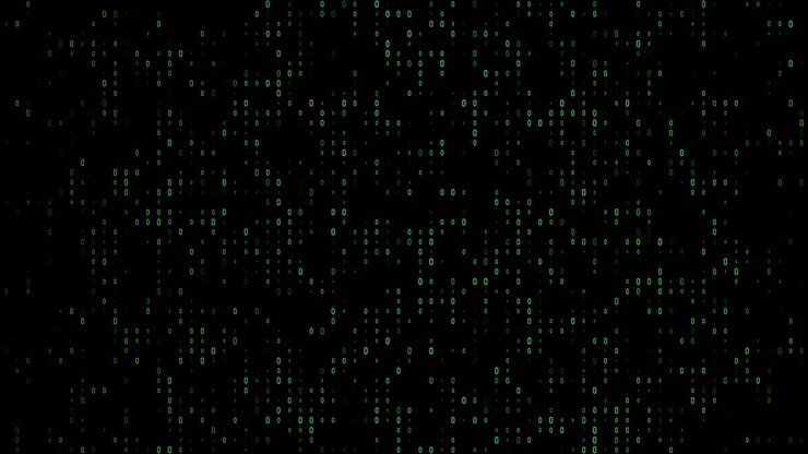 4k Gradient, colorful binary code with lots of the number zero glowing and fading out loopable background video on a black screen for stock market and exchange, data, big data, business finance, communication, internet, virtual reality concepts