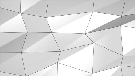 blanco gris liso plexo abstracto abstracto tecnología de red ciencia animación de bucle