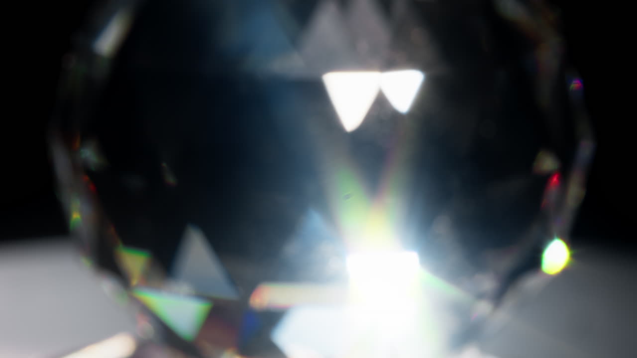 luz a través del cristal de vidrio