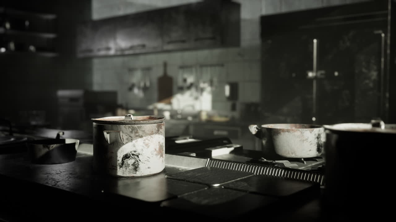 끔찍한 버려진 부