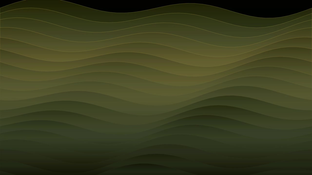 Abstract Motion Background with Smooth Olive Green Waves