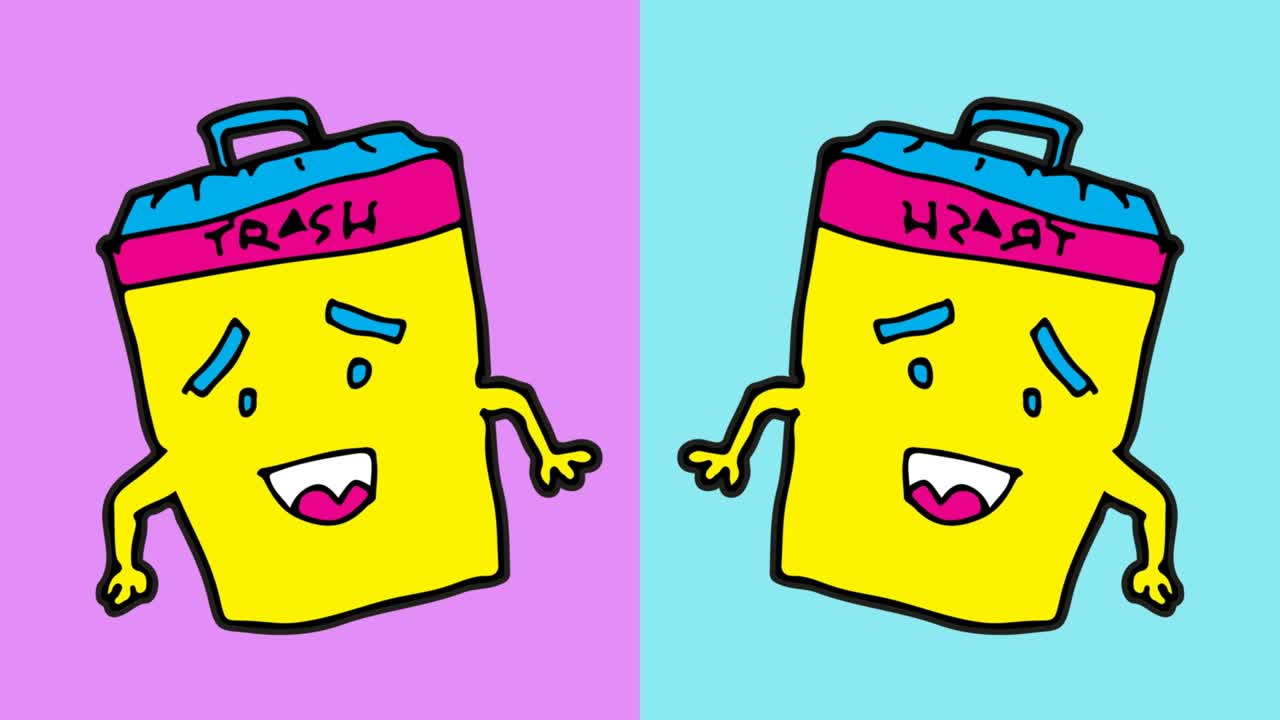 niños dibujando arte pop fondo sin costuras con el tema de la basura