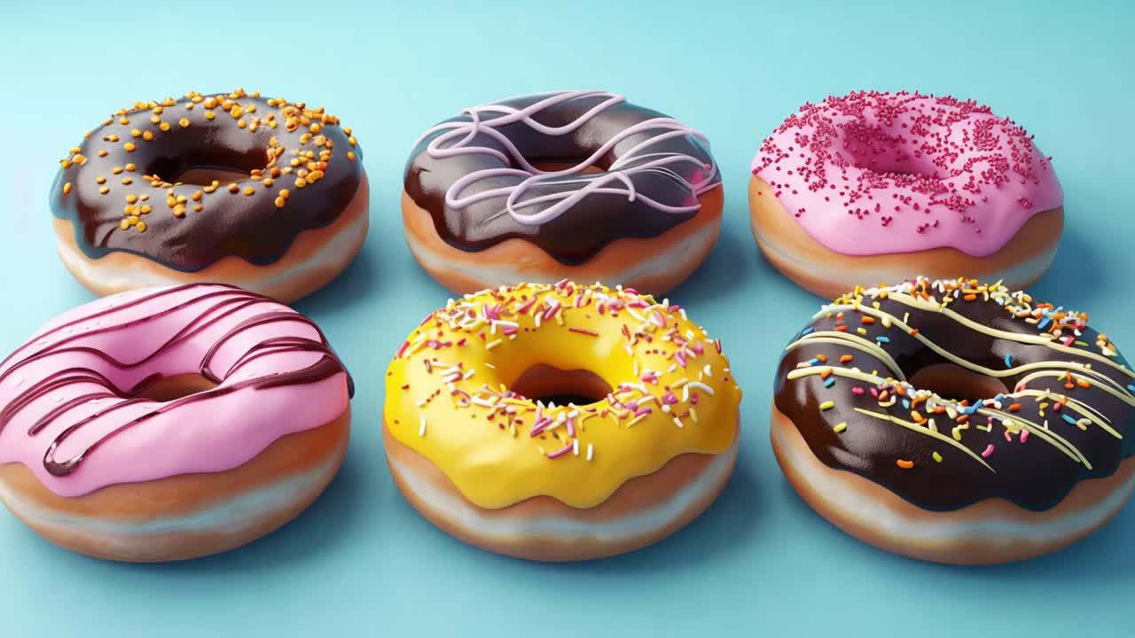 Colorful and Delicious Donuts