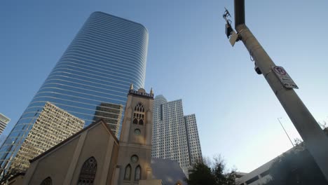 Establishing-Shot-Of-The-Historic-Antioch-Missionary-Baptist-Church-In-Houston