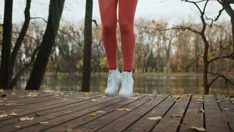 person skipping the rope