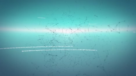 animación del procesamiento de datos sobre formas