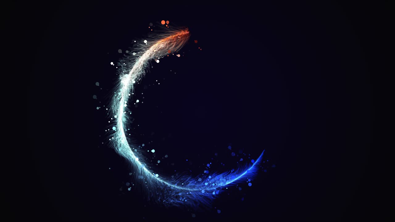 입자 보케 애니메이션으로 원 트레일 효과