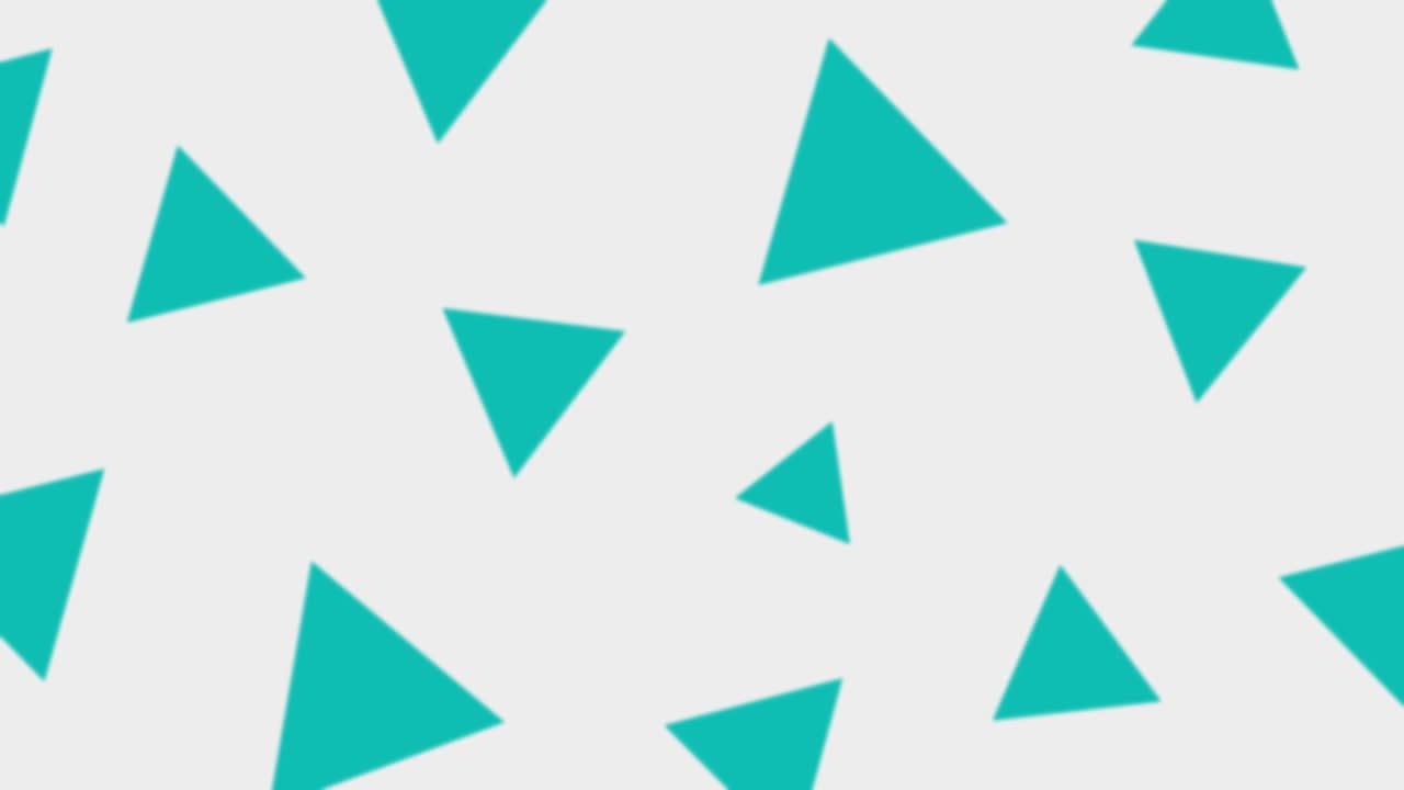 Teal Triangles on White Background