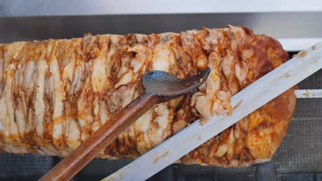 chicken shawarma on a stick