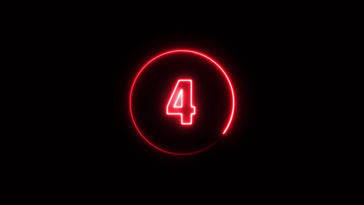 Neon countdown timer