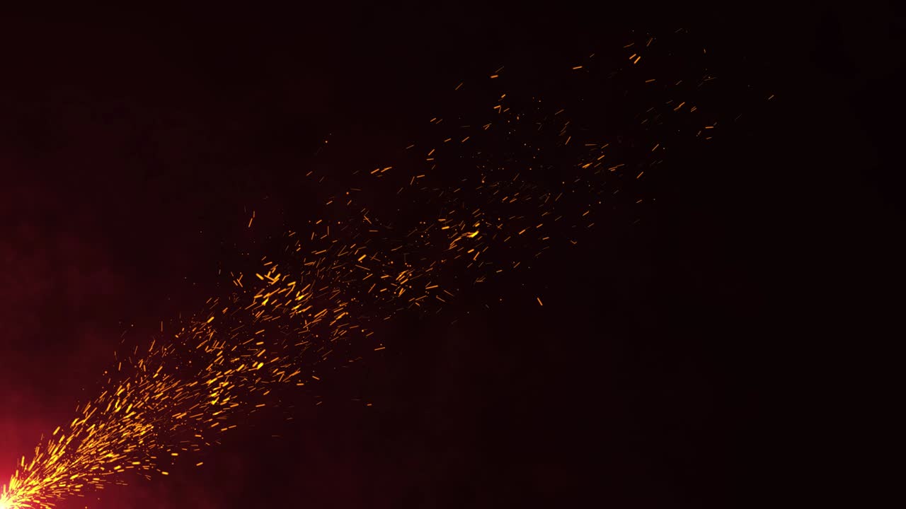 Beautiful realistic burning fire embers with smoke in dark background with nice glowing light effect, fire background, camp fire, 3D animation, 3D render, 4k High Quality