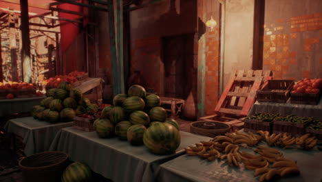 fruit stand in a market