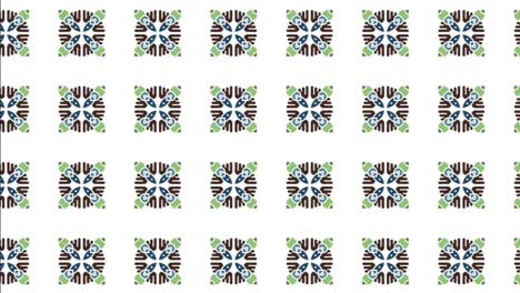 una ilustración de una diapositiva de patrón de mosaico transparente