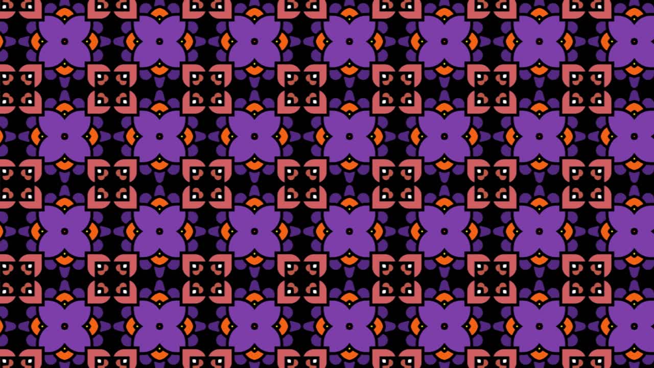 ilustración de diapositiva de patrón de mosaico sin costuras. panorámica