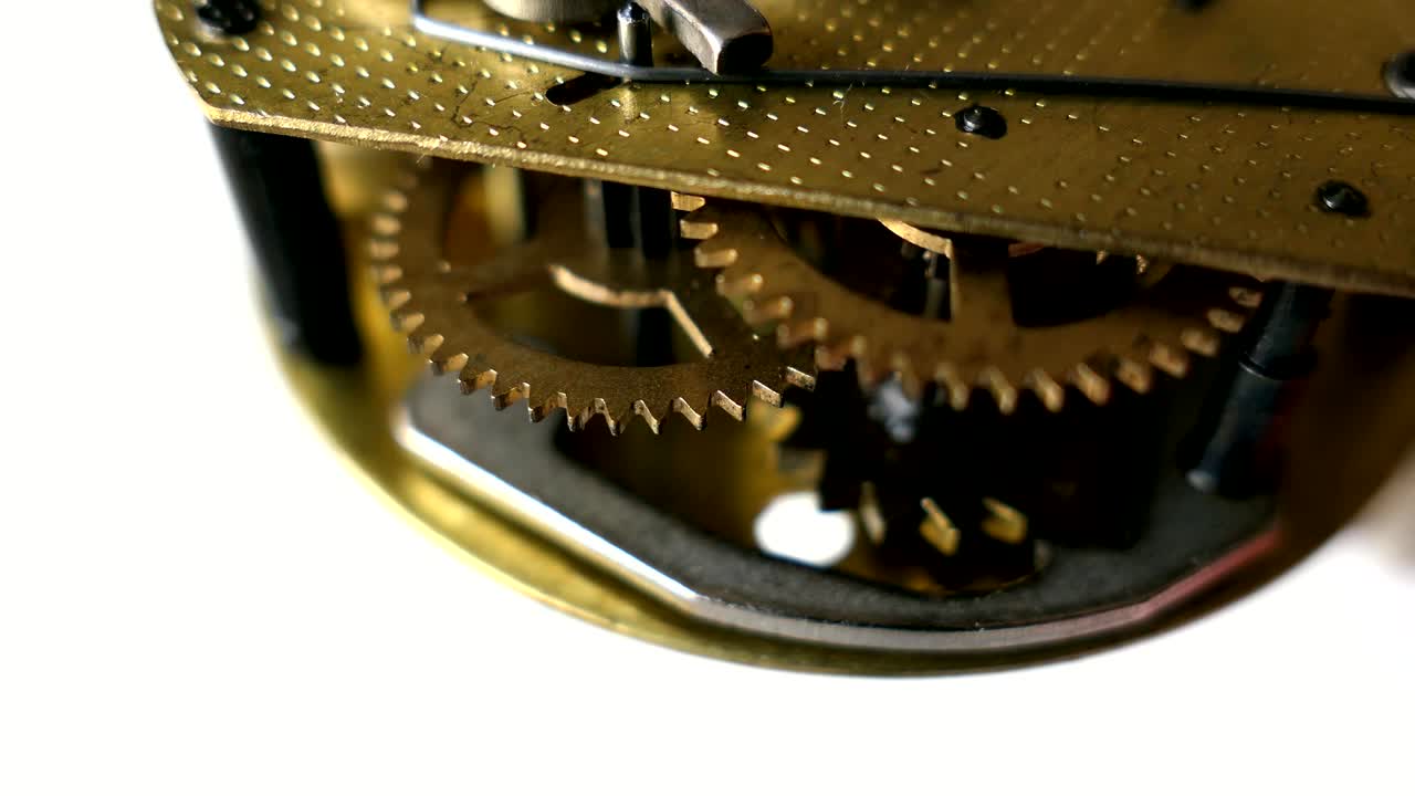 ruedas dentadas de mecanismo de reloj retro macro