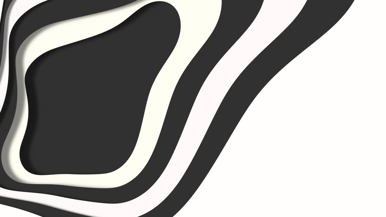 Elegant curved design element in classic black and white