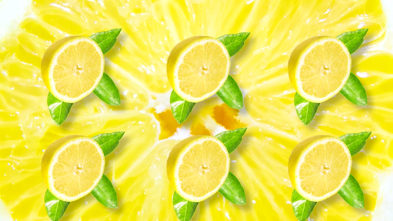 과일과 함께 추상적인 배경