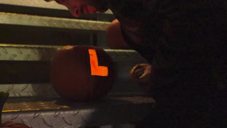 carving pumpkins for halloween
