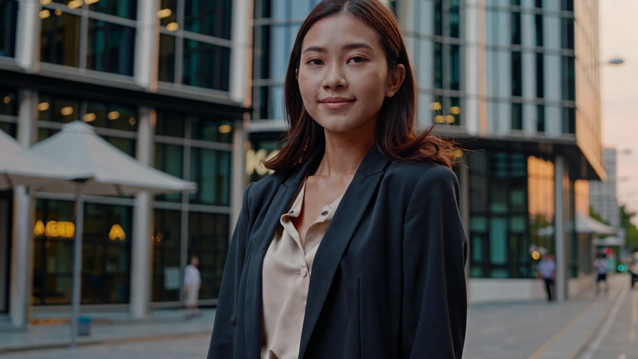 城市中的女商人
