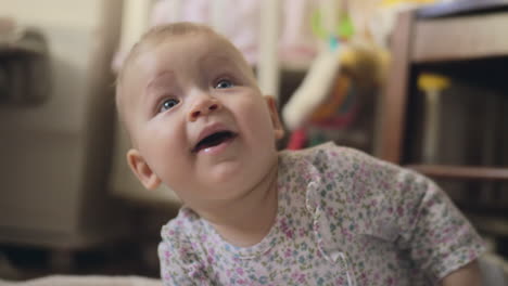 Adorable-baby-girl-playing