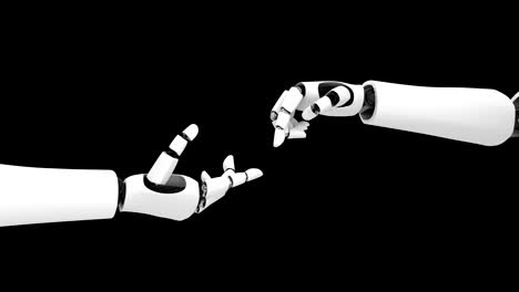 robot futurista, inteligencia artificial cgi en fondo negro y verde