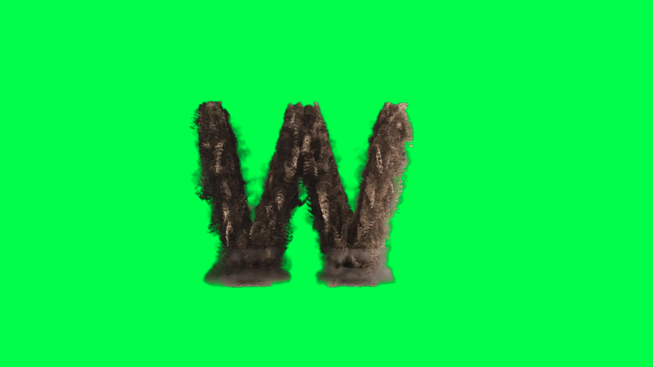 Effetto esplosione su schermo verde