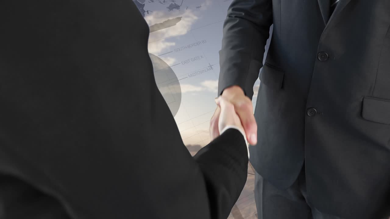 Stretta di mano tra uomini d'affari 4k