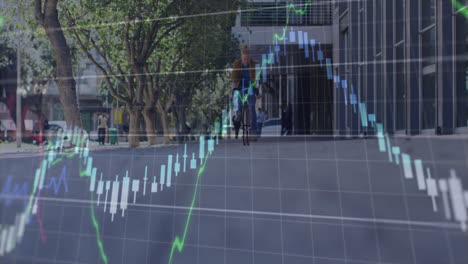 Animación-Del-Procesamiento-De-Datos-Financieros-Sobre-El-Paisaje-Urbano