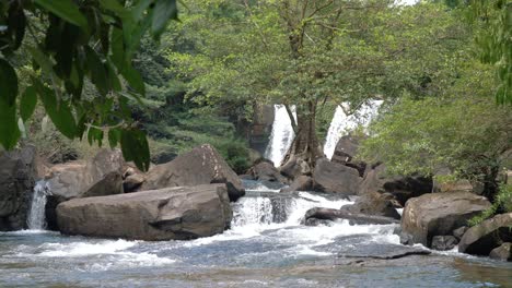 cascade klong chao waterfall at koh kood, thailand