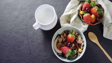 healthy breakfast in a bowl 4k