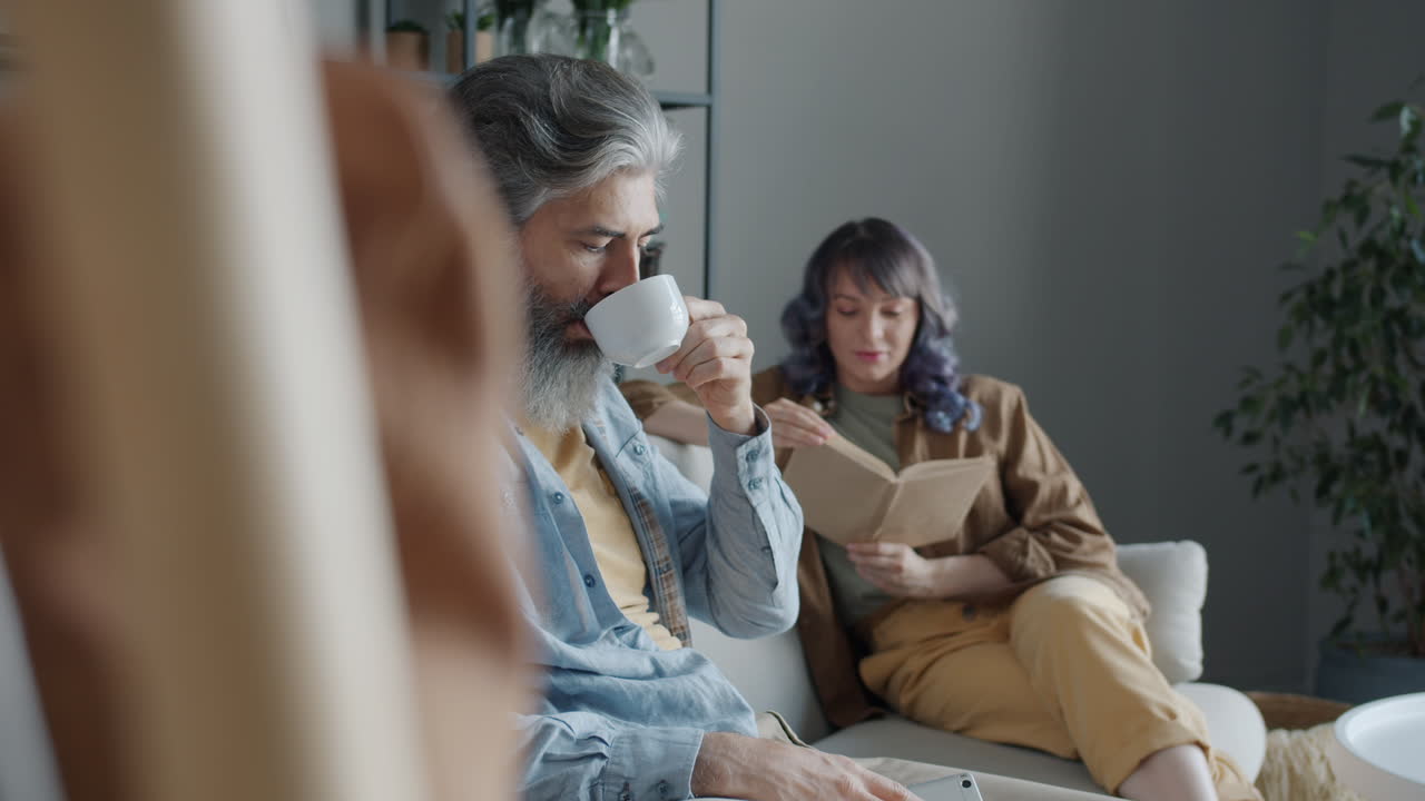 몇 집에서 휴식