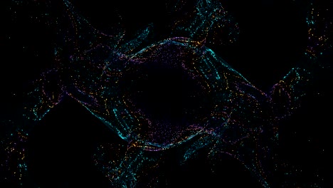 glossy particles background