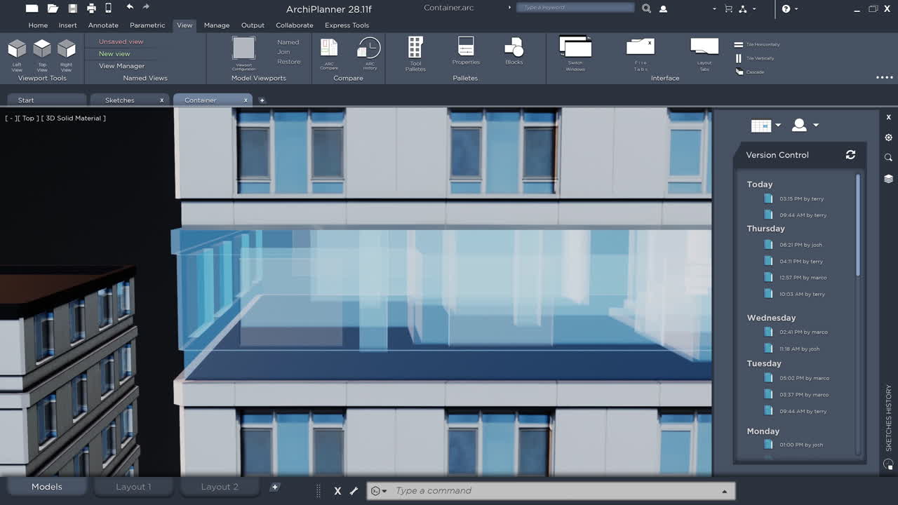 ArchiPlanner Software Interface