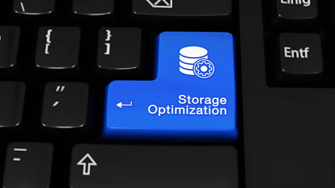 Storage Optimization Keyboard Button