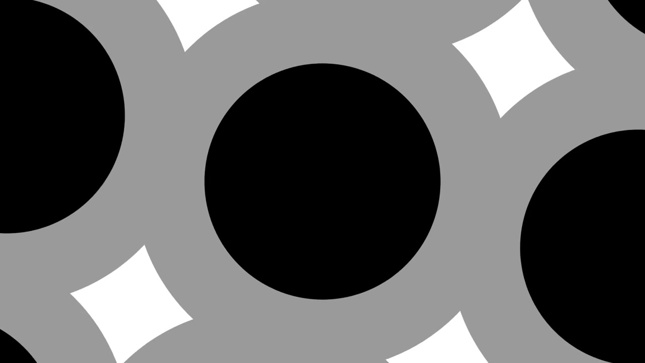 Abstrakt geometrisk animation af udvidende cirkler og former