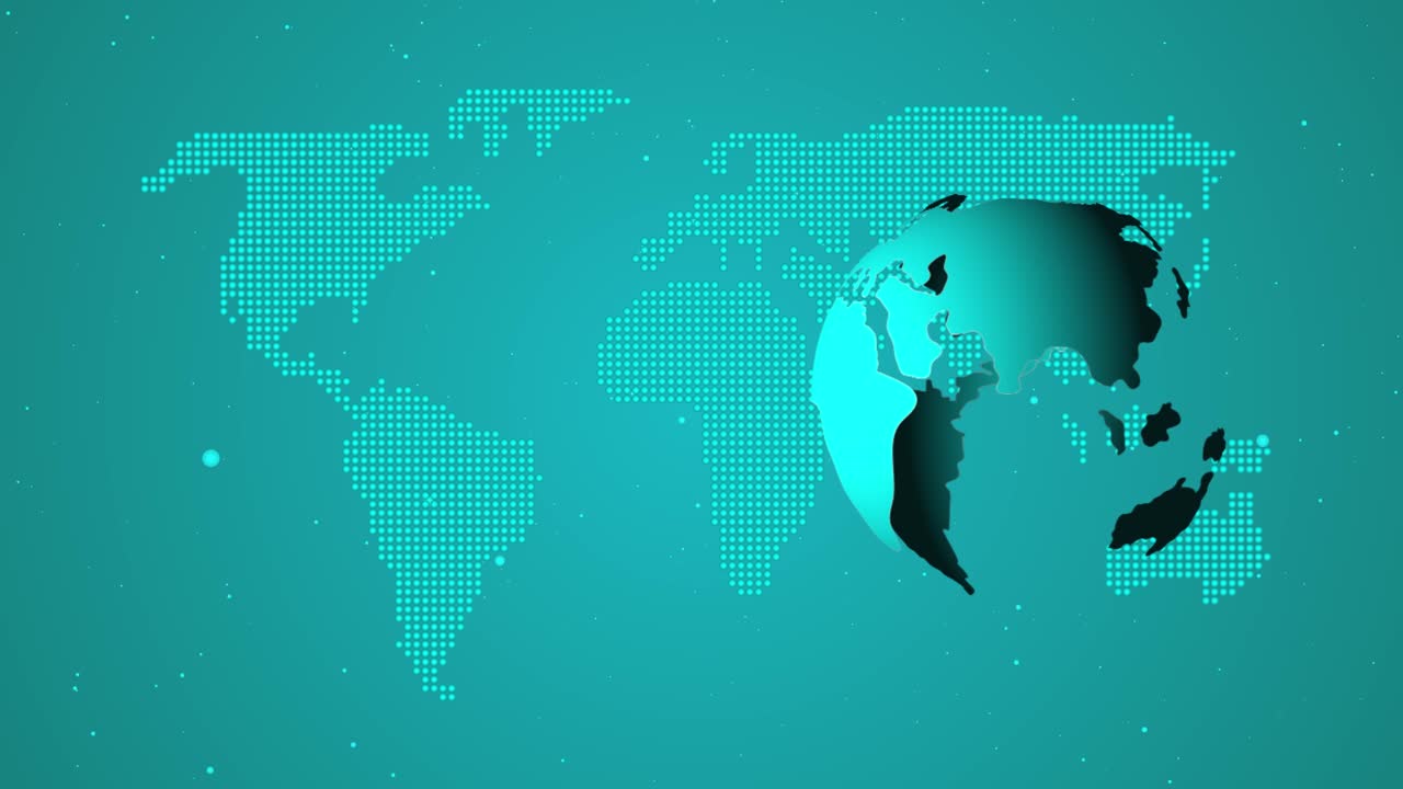 World Map Globe Technology Abstract