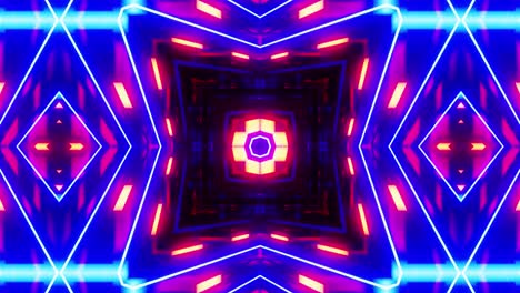 vj loop blue red neon kaleidoscope 010