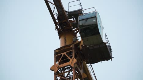 closeup of a construction crane